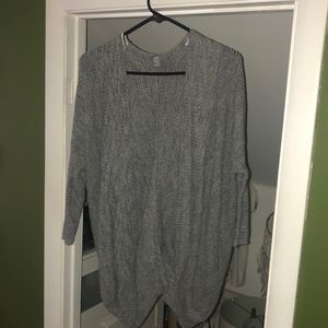 Gray cardigan